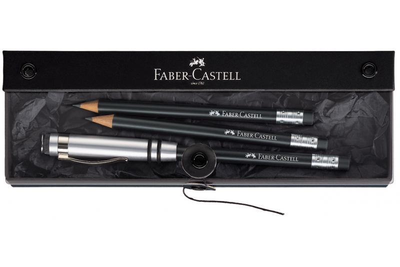 FABER CASTELL - Coffret Crayon Perfect + 2 crayons recharge havanne.