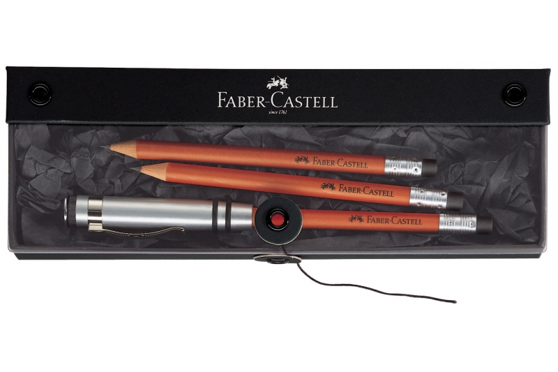 FABER CASTELL - Coffret Crayon Perfect + 2 crayons recharge noire.