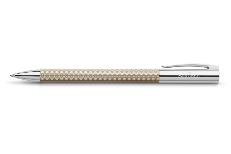 FABER CASTELL - Stylo-bille AMBITION OpArt "White Sand".