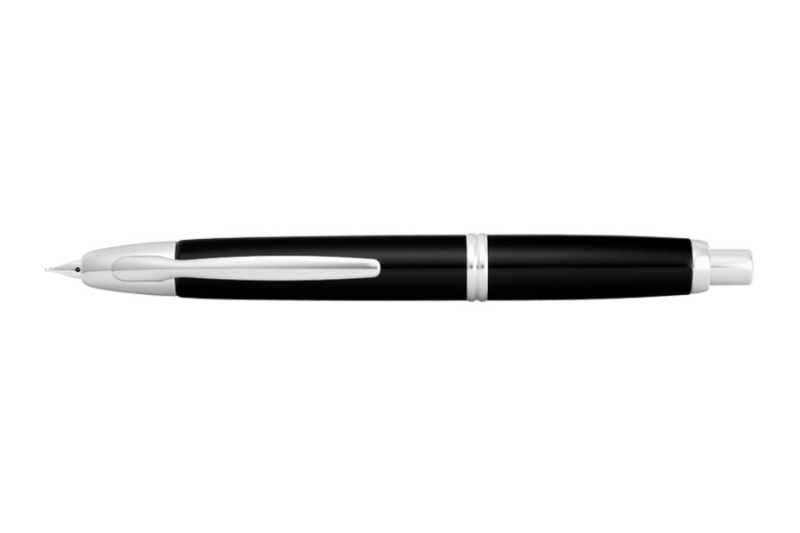 PILOT - Stylo-plume CAPLESS noir laqué attribut rhodié - plume medium.