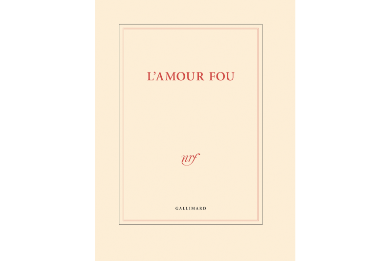 Carnet relié - 25 x 32,5 - 144 pages blanches - "L'AMOUR FOU".