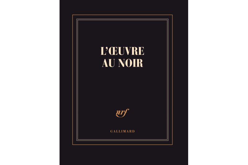 Carnet relié - 14 x 18 - 192 pages lignées - "L'OEUVRE AU NOIR".
