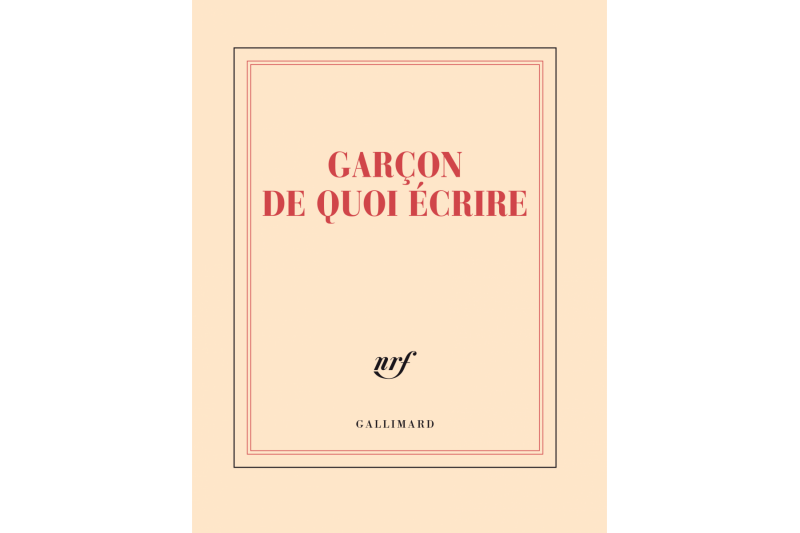 Carnet relié - 14 x 18 - 192 pages lignées - "GARCON DE QUOI ECRIRE".