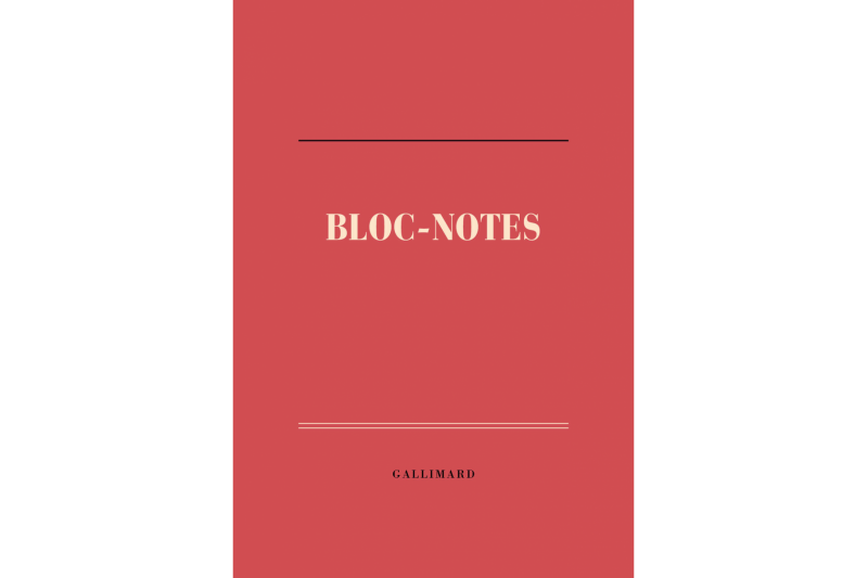 bloc collé - 14 x 15 - 160 pages blanches détachables - "BLOC NOTES".