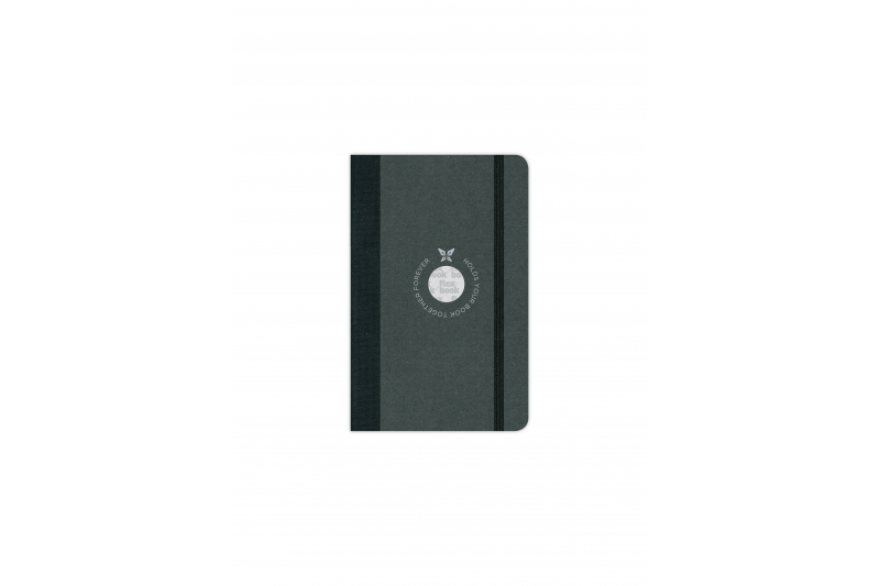 FLEXBOOK - Carnet  192 pages lignées - dos & élastique noir