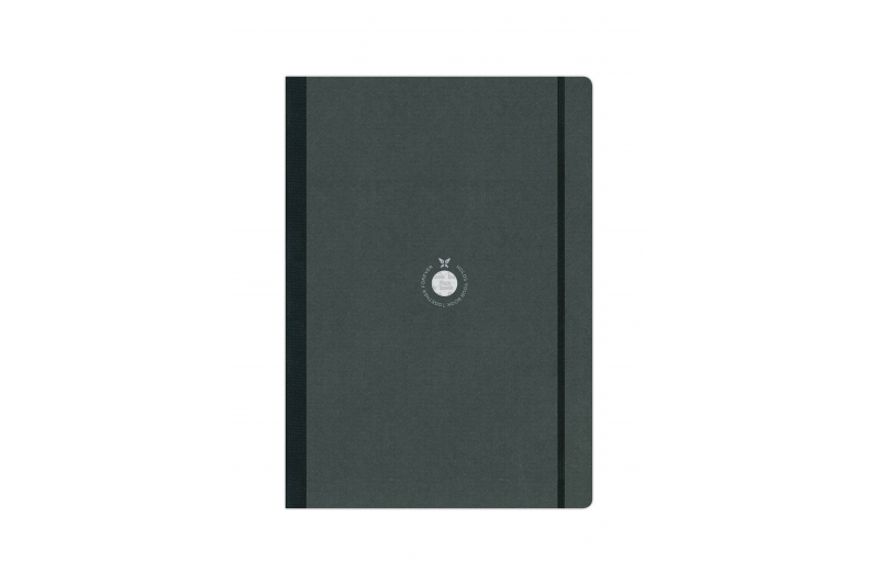 FLEXBOOK - Carnet  96 pages 170 gr - dos & élastique noir