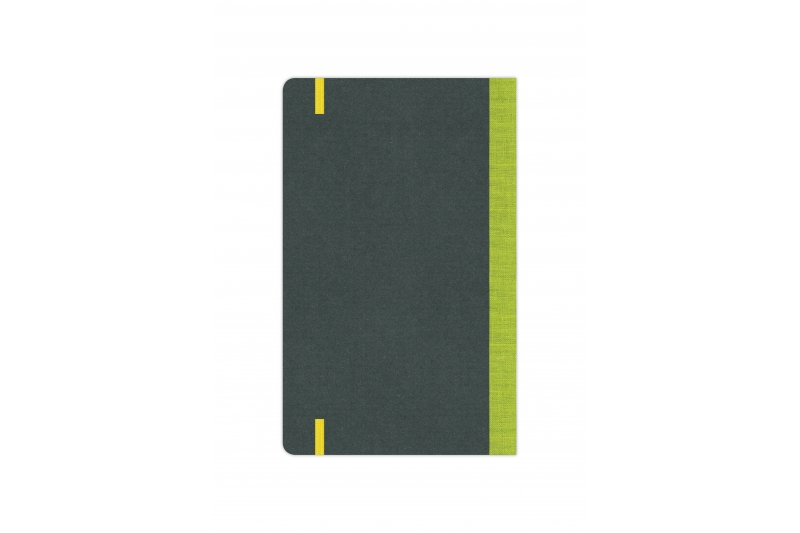 FLEXBOOK - Carnet  192 pages blanches - dos & élastique vert anis