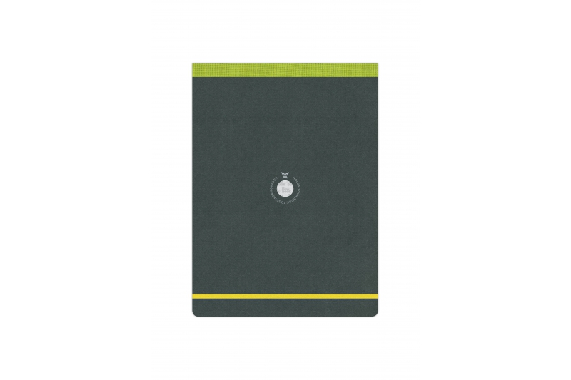 FLEXBOOK - Carnet  160 pages lignées et micro perforées - dos & élastique vert anis