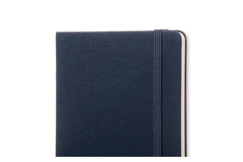 MOLESKINE - Carnet  pages blanches & lignées - bleu oriental