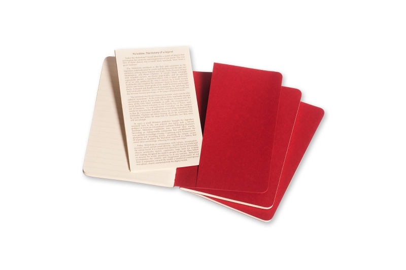 MOLESKINE - Carnet  64 pages lignées - rouge