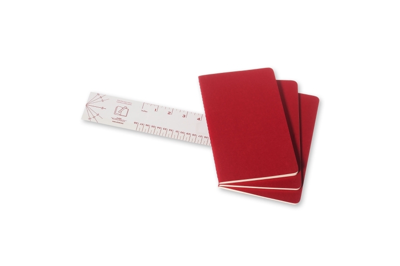 MOLESKINE - Carnet  80 pages lignées - rouge
