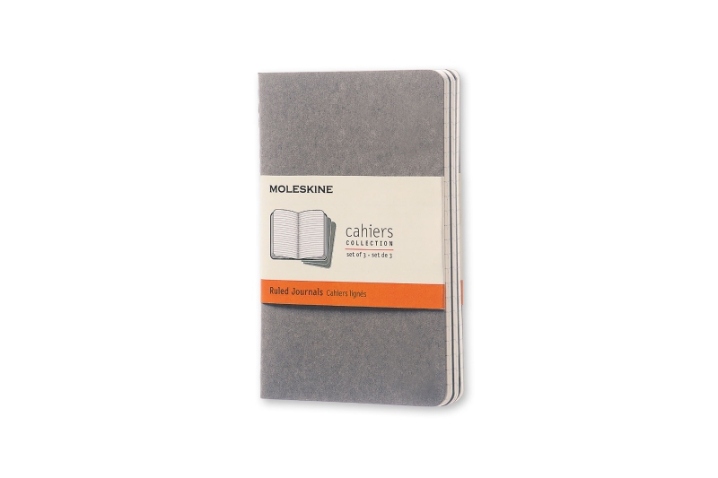 MOLESKINE - Carnet  64 pages lignées - gris silex