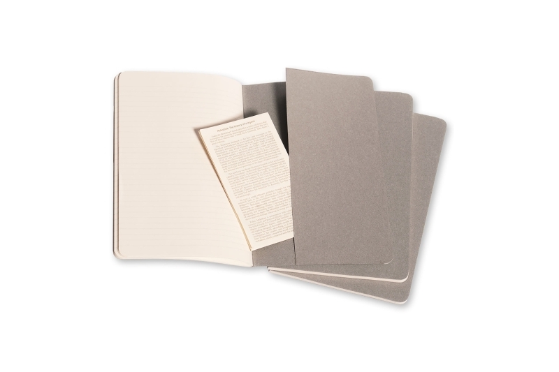 MOLESKINE - Carnet  80 pages blanches - gris silex