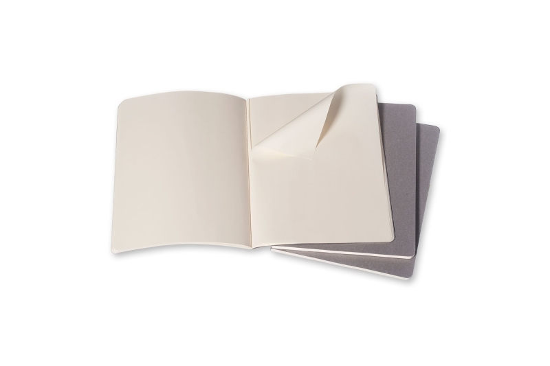 MOLESKINE - Carnet  120 pages blanches - gris silex