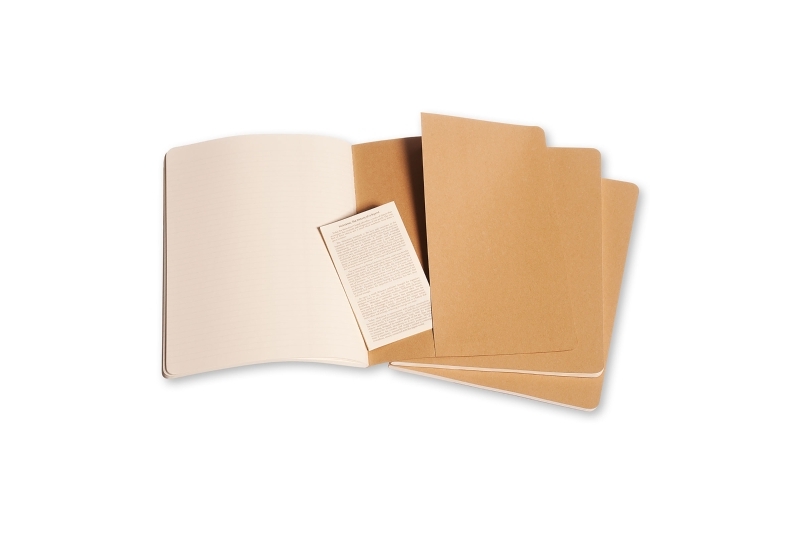 MOLESKINE - Carnet  120 pages blanches - kraft
