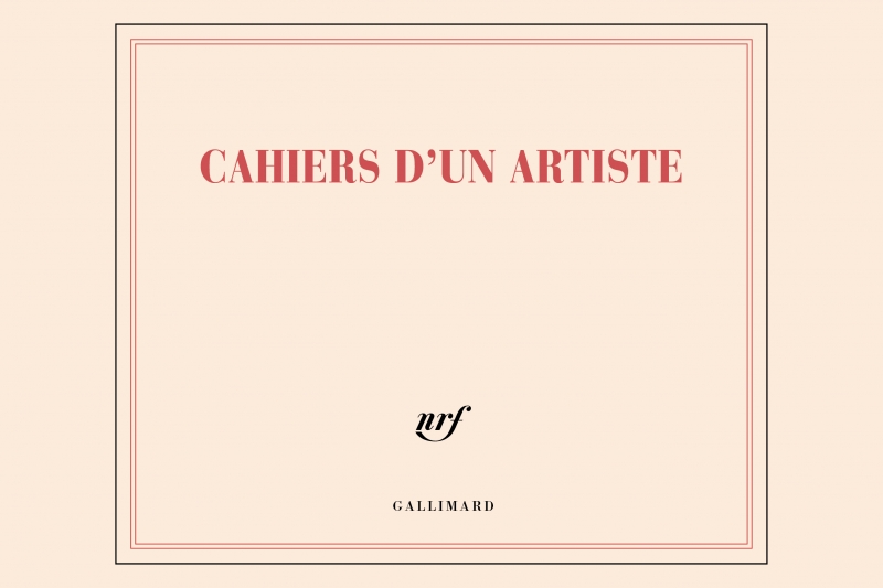 Carnet relié - 18,5 x 23 - 400 pages blanches - "CAHIER D'UN ARTISTE".