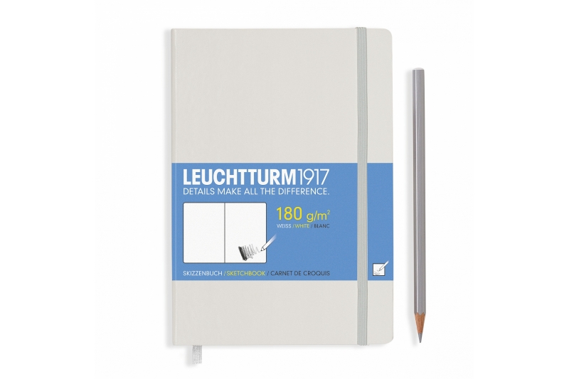 LEUCHTTURM - Carnet  96 pages en 180gr blanches - blanc
