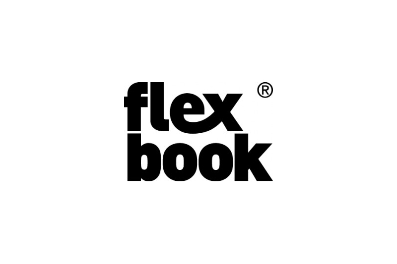 FLEXBOOK - Carnet  96 pages 170 gr - dos & élastique rouge